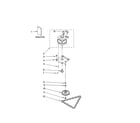 KitchenAid KUCV02FRSS1 motor and drive parts diagram