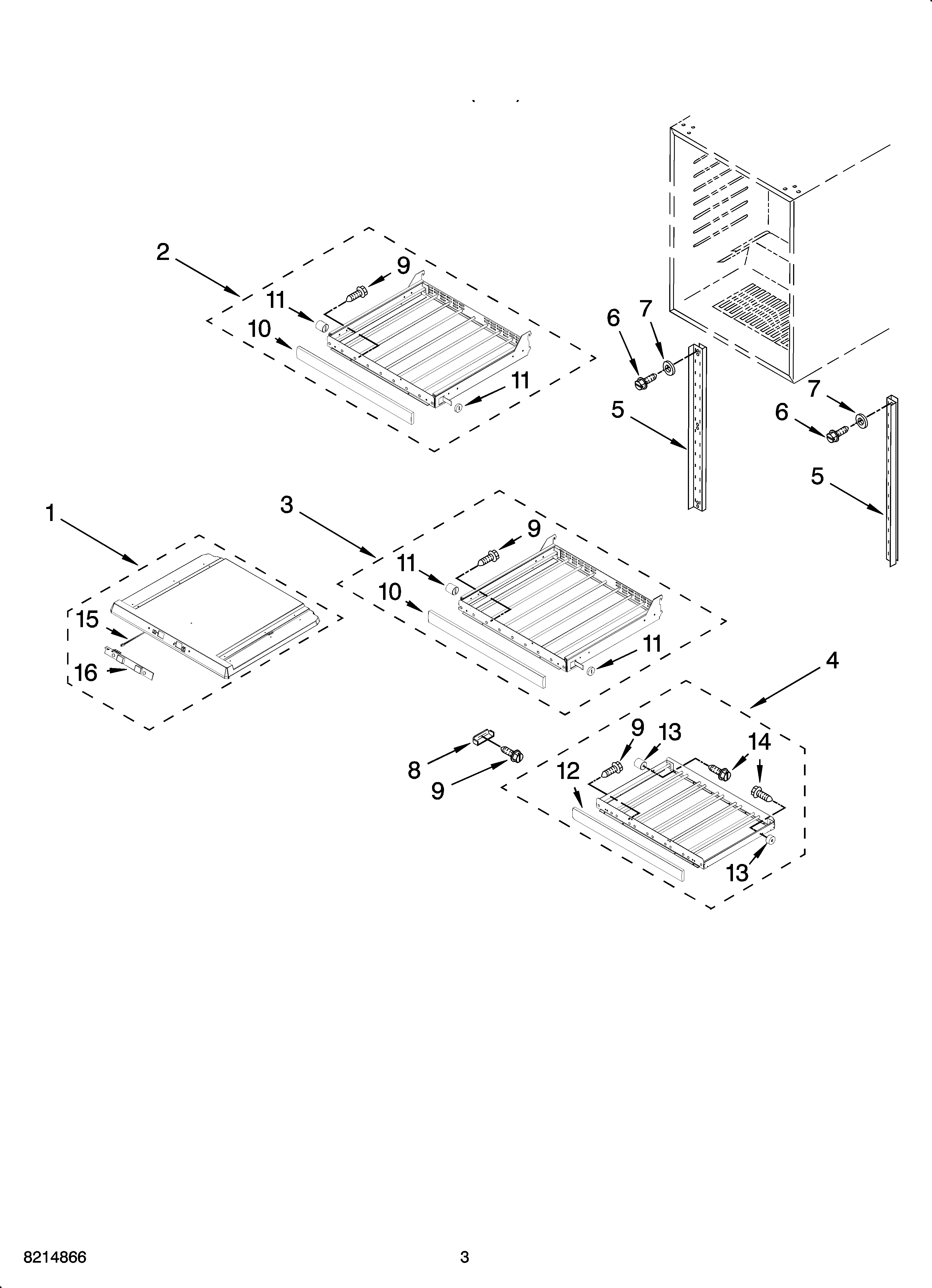 Shelf parts