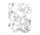 Whirlpool LTE5243DT5 dryer bulkhead parts diagram