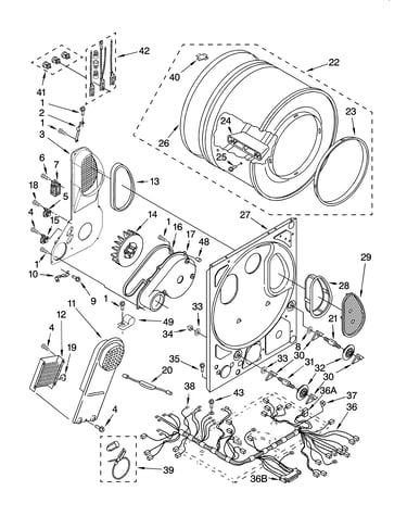 Dryer bulkhead parts