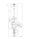 Whirlpool LTE5243DQ5 brake and drive tube parts diagram