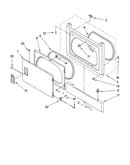 Dryer front panel and door parts