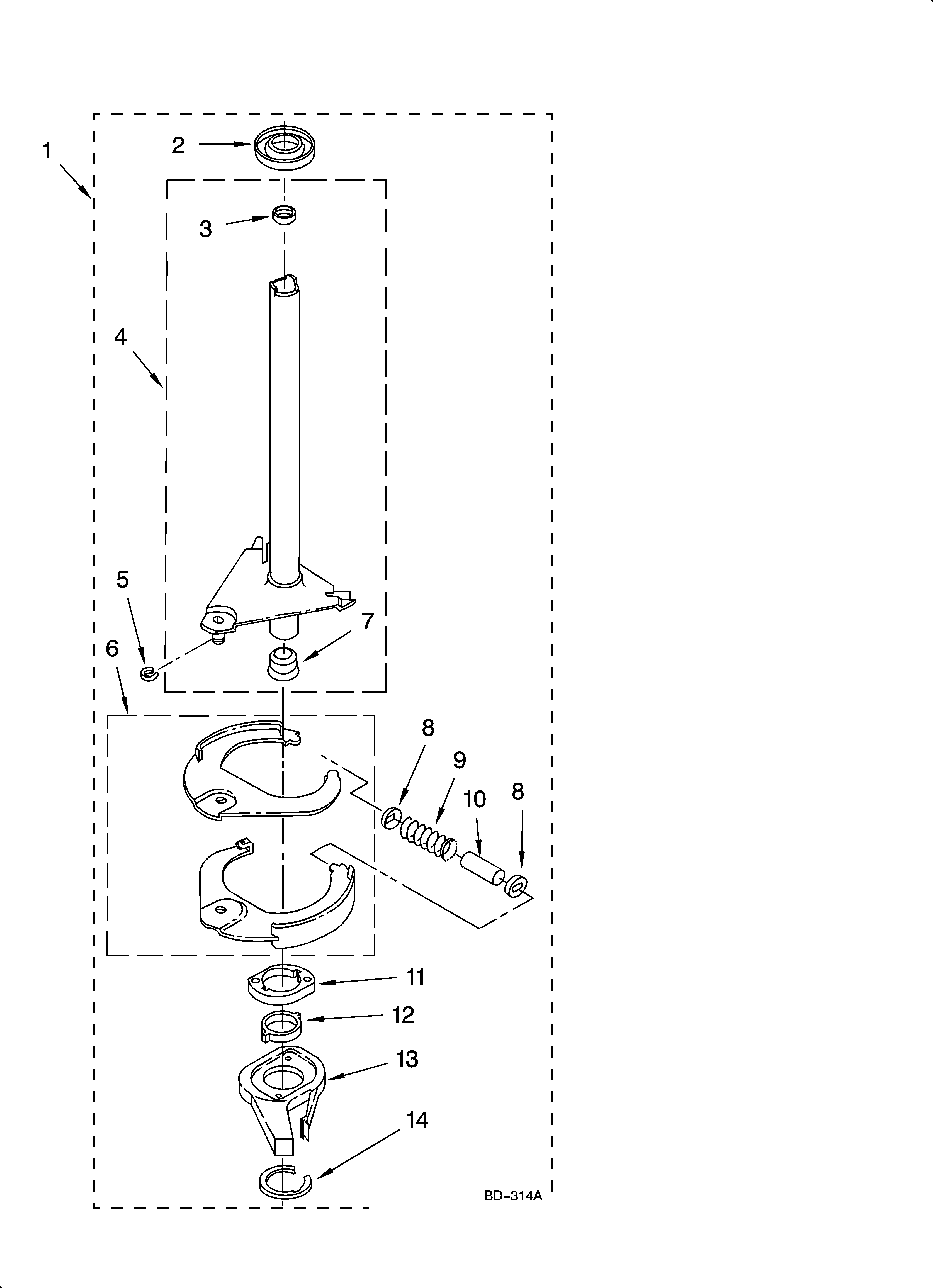 Brake and drive tube parts