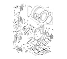 Whirlpool LTG5243DT5 dryer bulkhead parts diagram