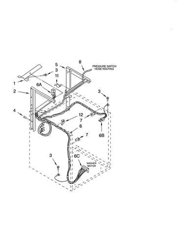 Dryer support and washer parts
