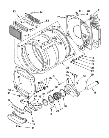 Dryer bulkhead parts