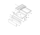 Whirlpool RF196LXMT4 drawer & broiler parts, optional parts diagram