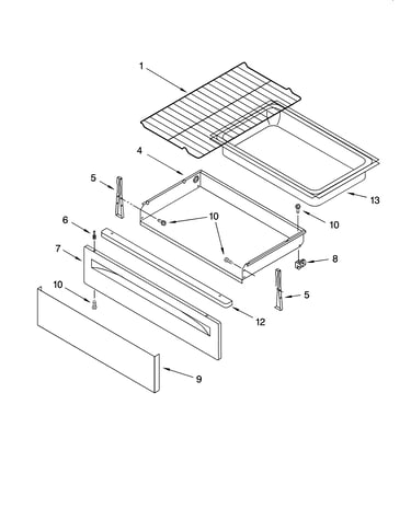 Drawer & broiler parts, optional parts