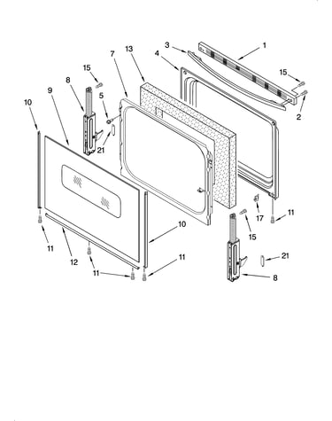 Door parts, optional parts (not included)