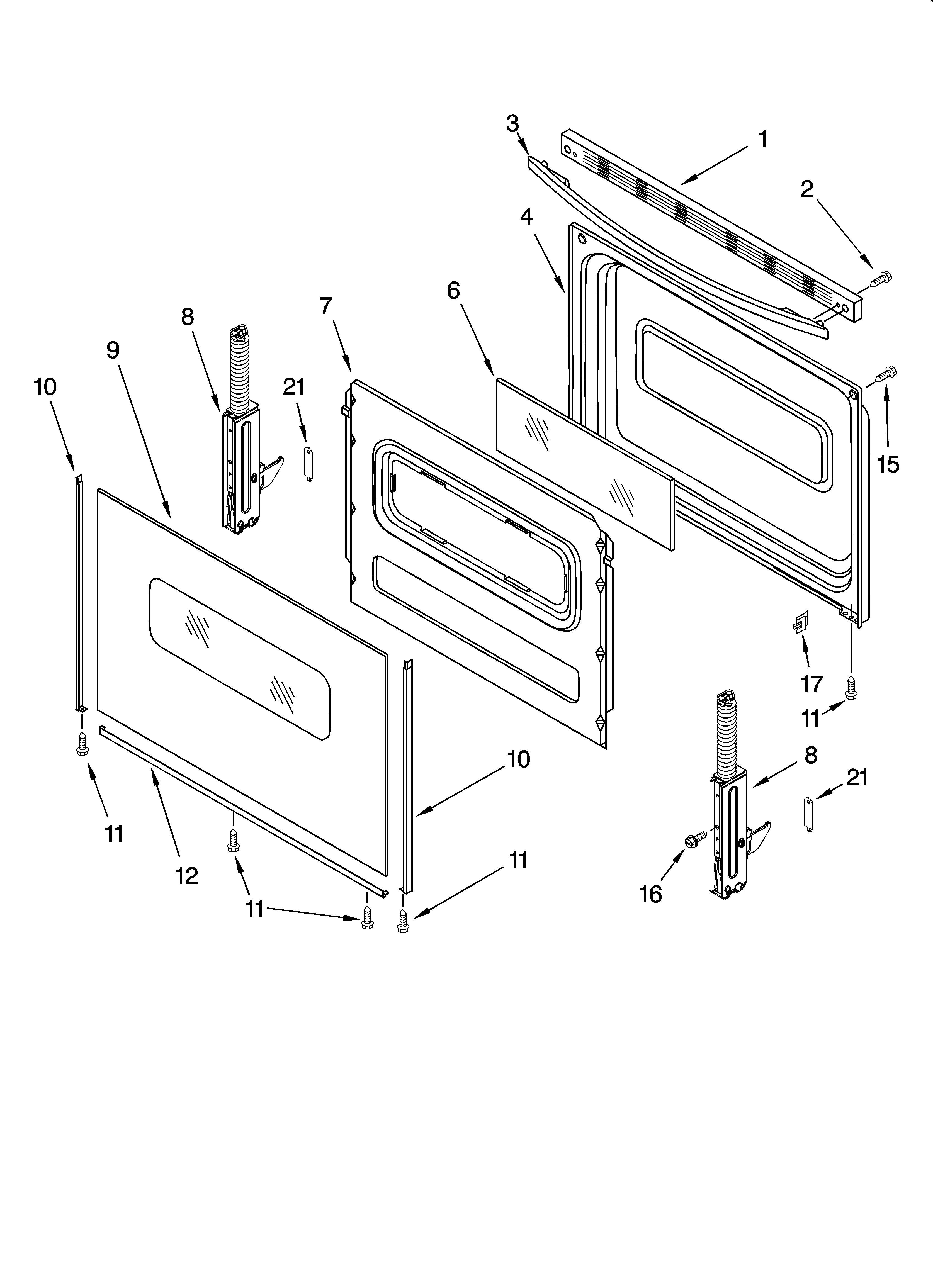 Door parts, optional parts