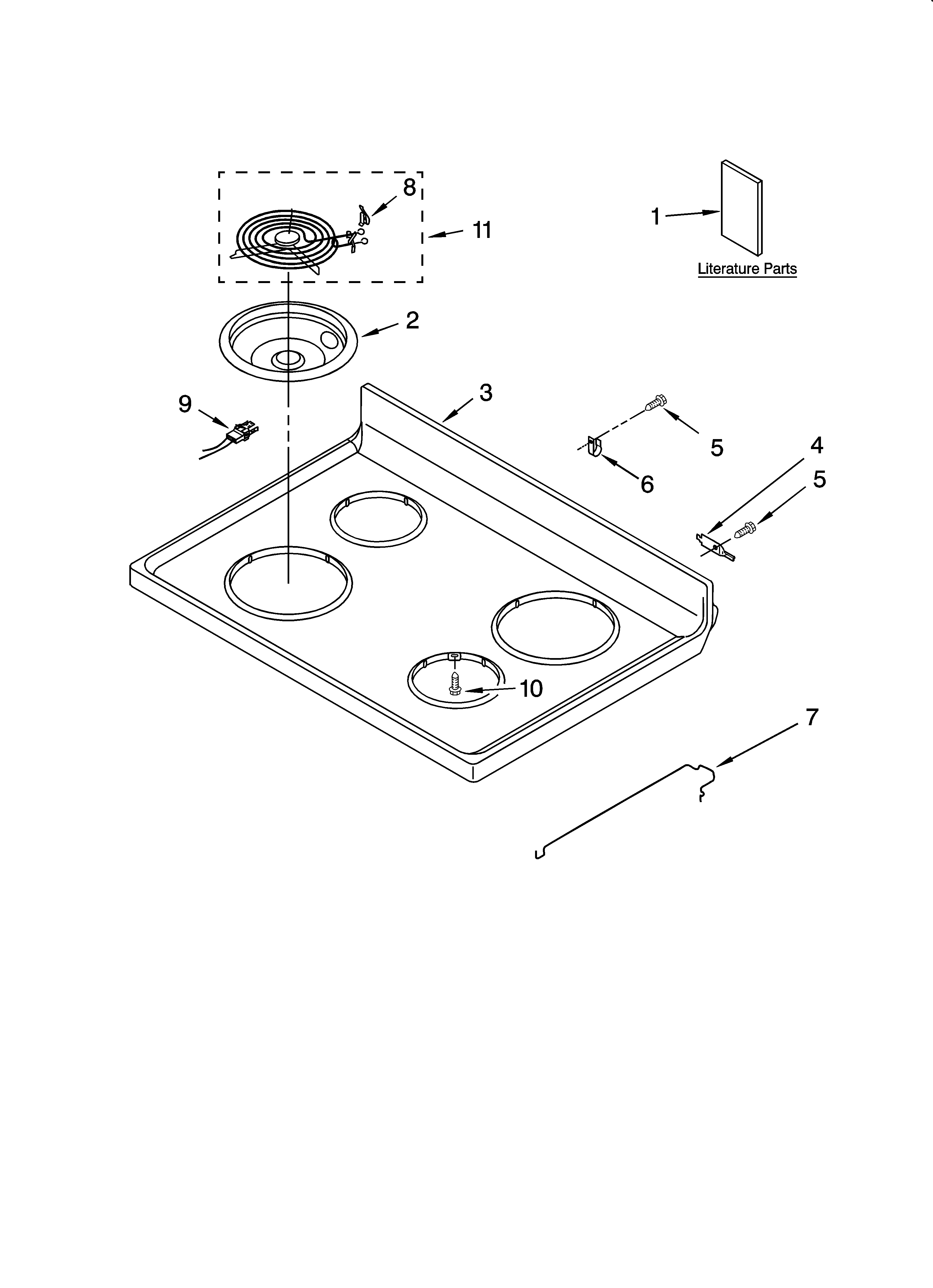 Cooktop parts