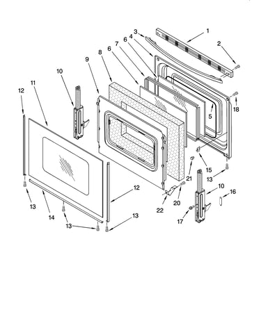 Door parts, optional parts (not included)
