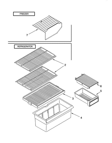 Shelf parts, optional parts