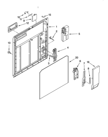 Inner door parts