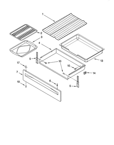 Drawer & broiler parts