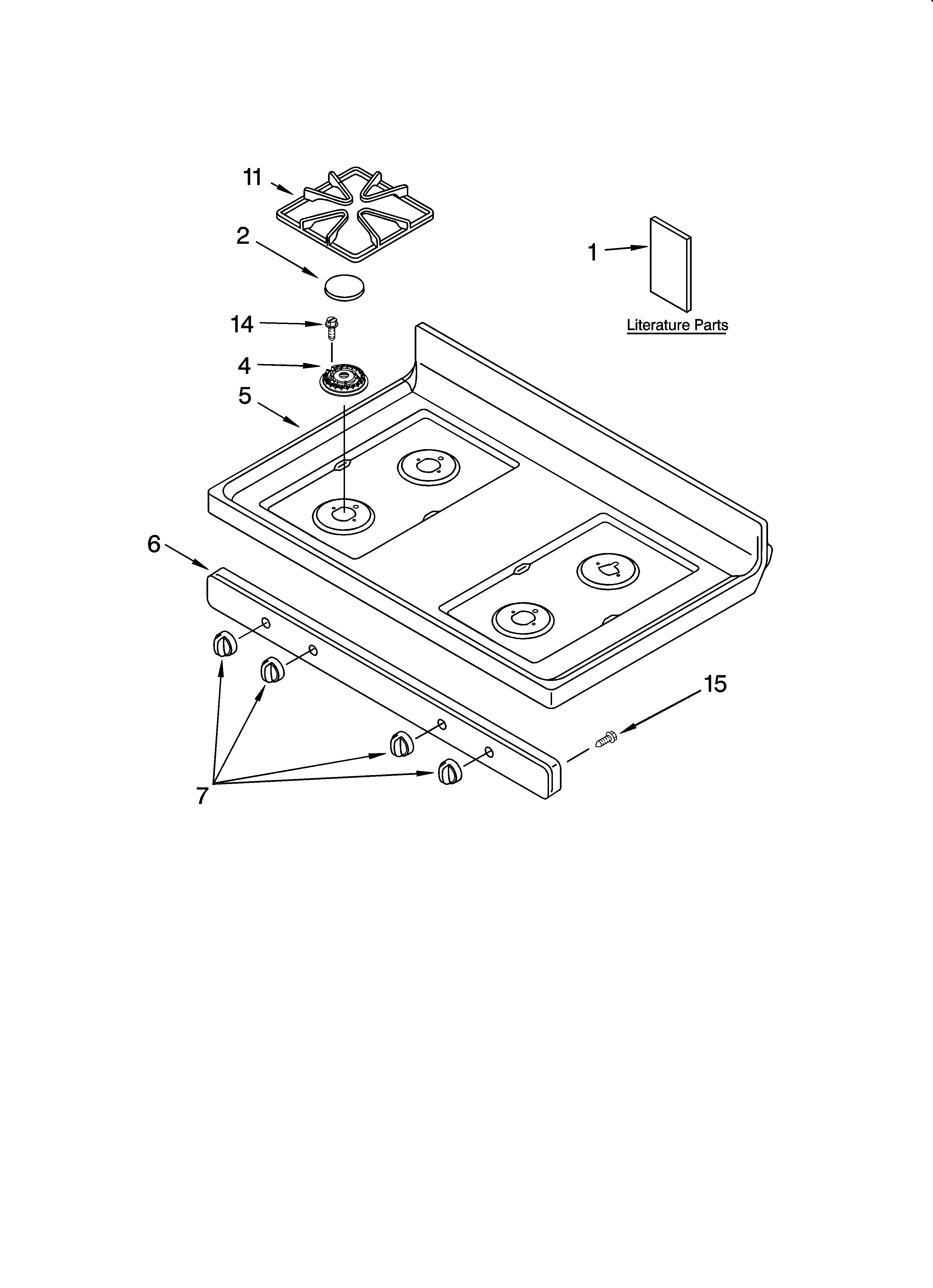 Cooktop parts