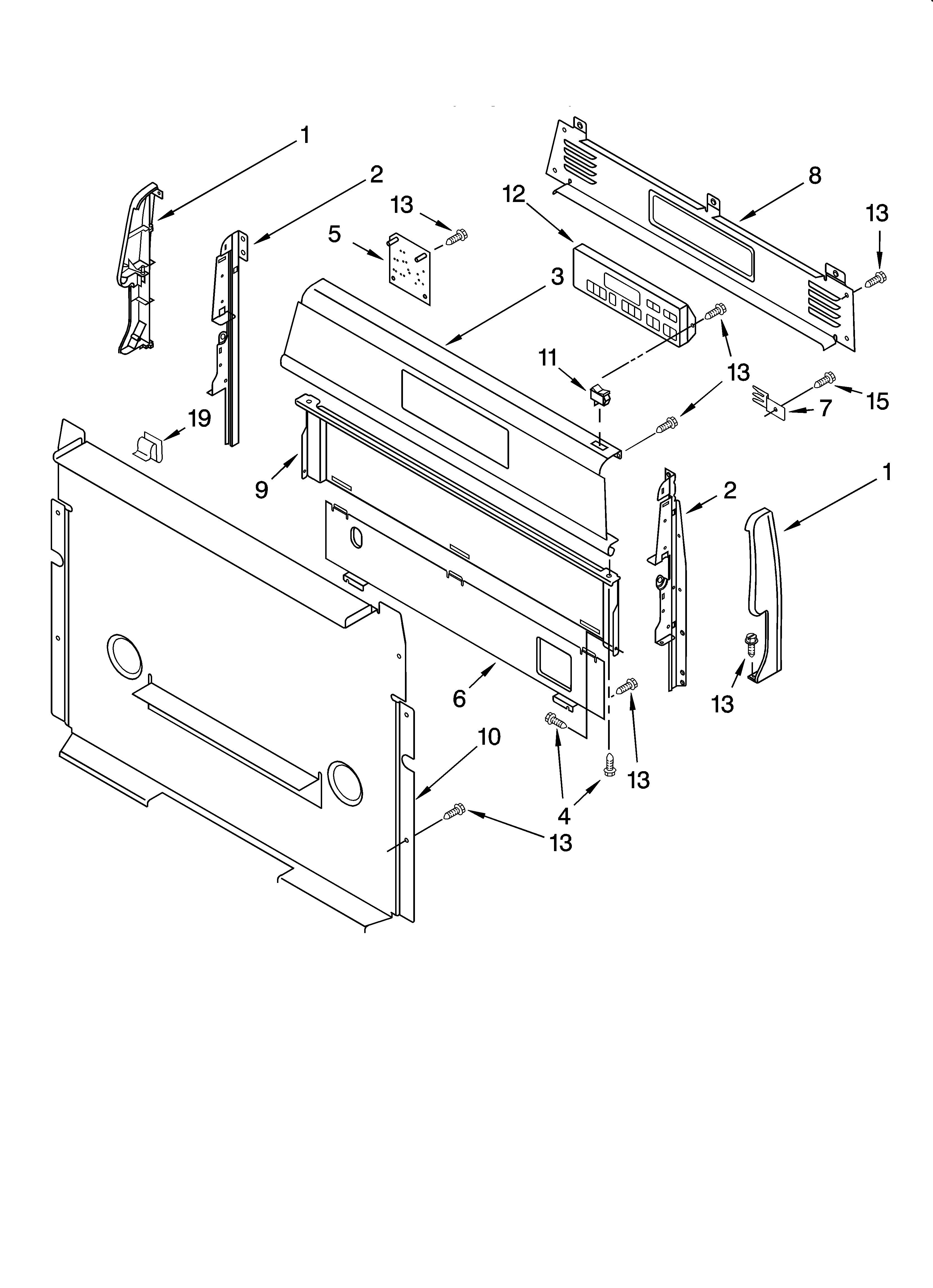 Control panel parts