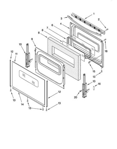 Door parts, optional parts (not included)