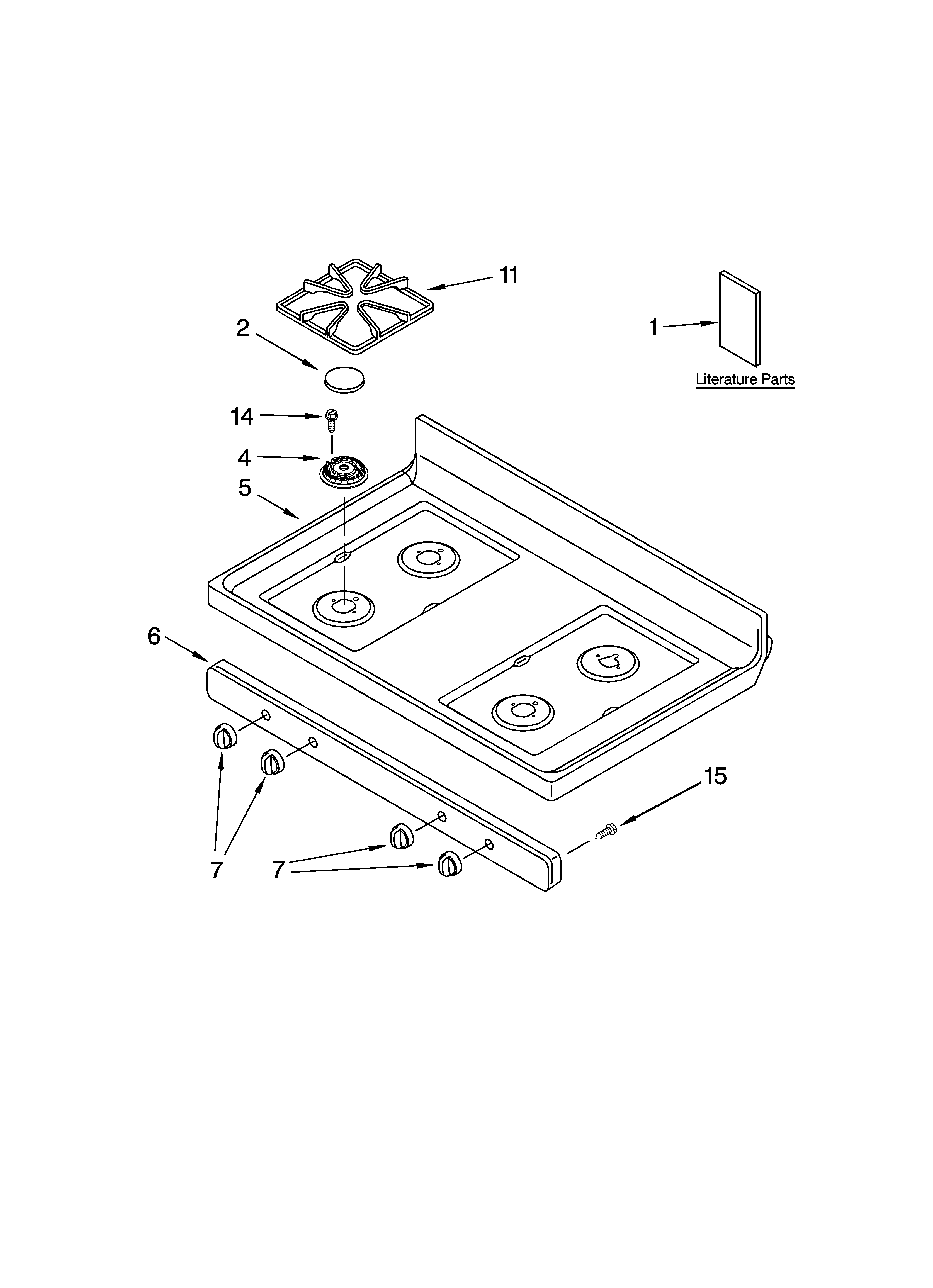 Cooktop parts