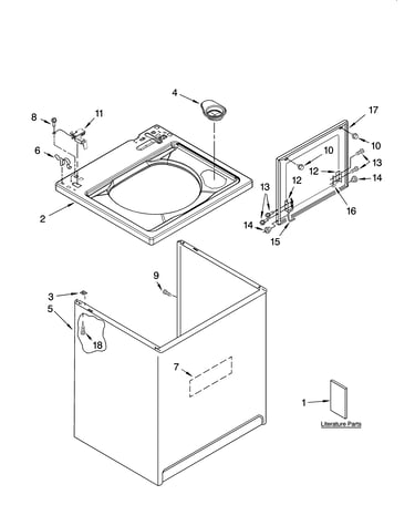 Top and cabinet parts