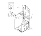 Whirlpool YLTE6234DQ5 dryer support and washer harness parts diagram