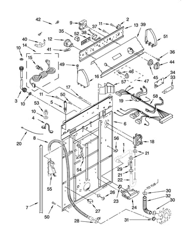 Controls and rear panel parts