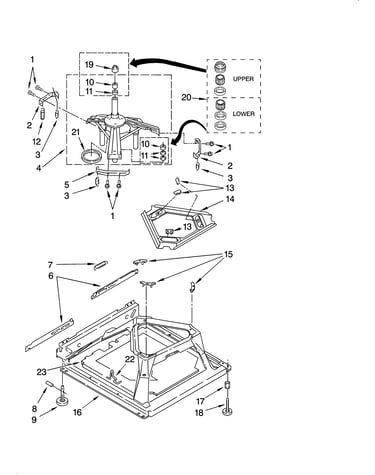 Machine base parts