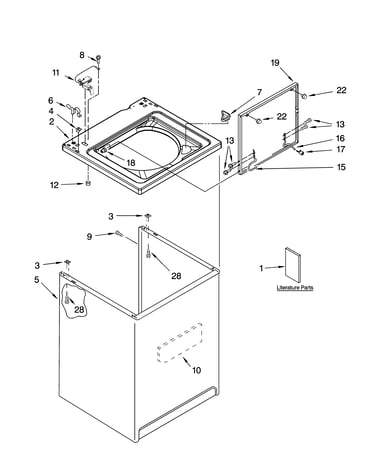 Top and cabinet parts
