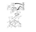 Whirlpool 3RLSQ8000JQ4 machine base parts diagram