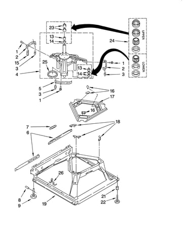 Machine base parts