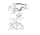 Whirlpool 3RLSQ8033RW0 machine base parts diagram