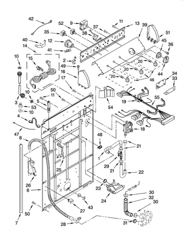 Controls and rear panel parts