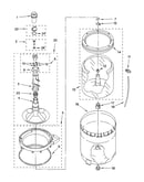 Agitator, basket and tub parts