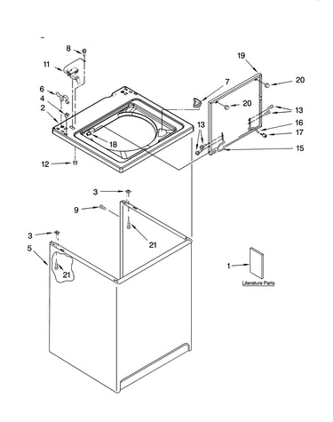 Top and cabinet parts