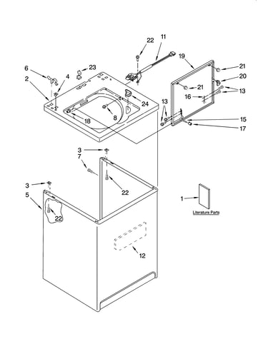 Top and cabinet parts