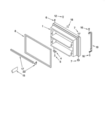 Freezer door parts, optional parts