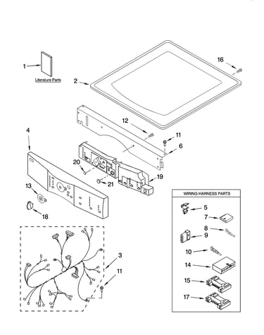 Top and console parts
