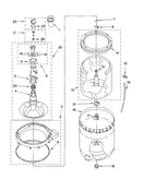 Agitator, basket and tub parts