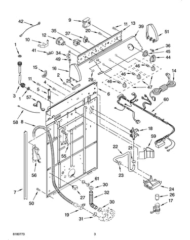 Controls and rear panel parts
