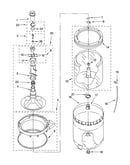 Agitator, basket and tub parts