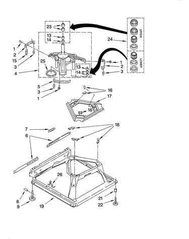 Machine base parts