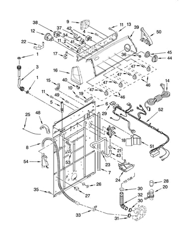 Controls and rear panel parts