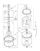 Agitator, basket and tub parts