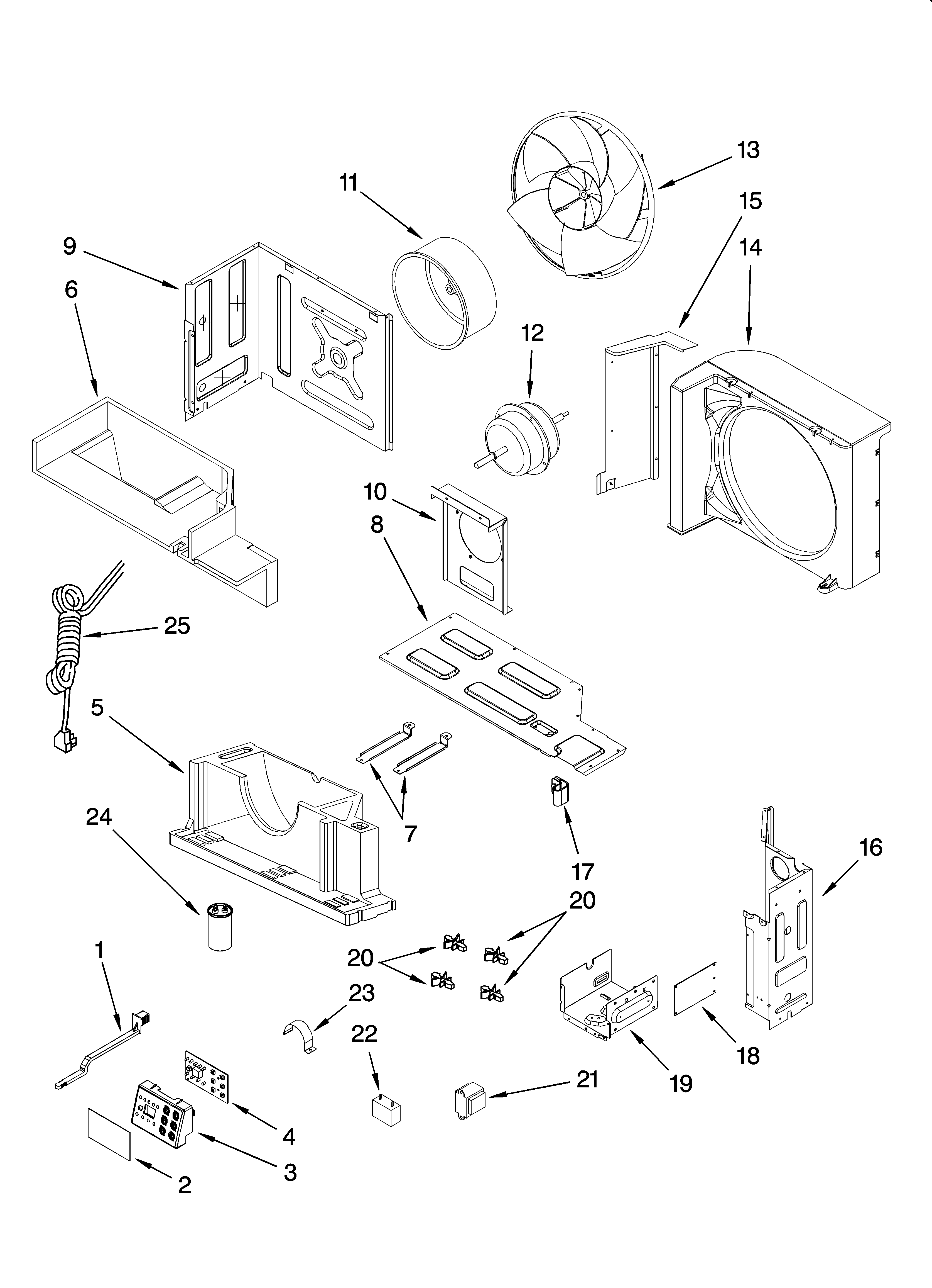 Air flow and control parts