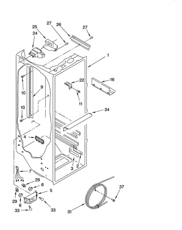 Refrigerator liner parts