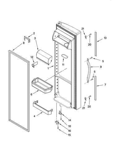 Refrigerator door parts