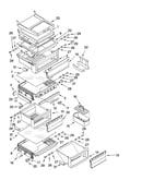 Refrigerator shelf parts