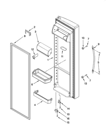 Refrigerator door parts