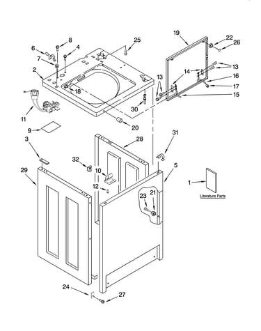 Top and cabinet parts