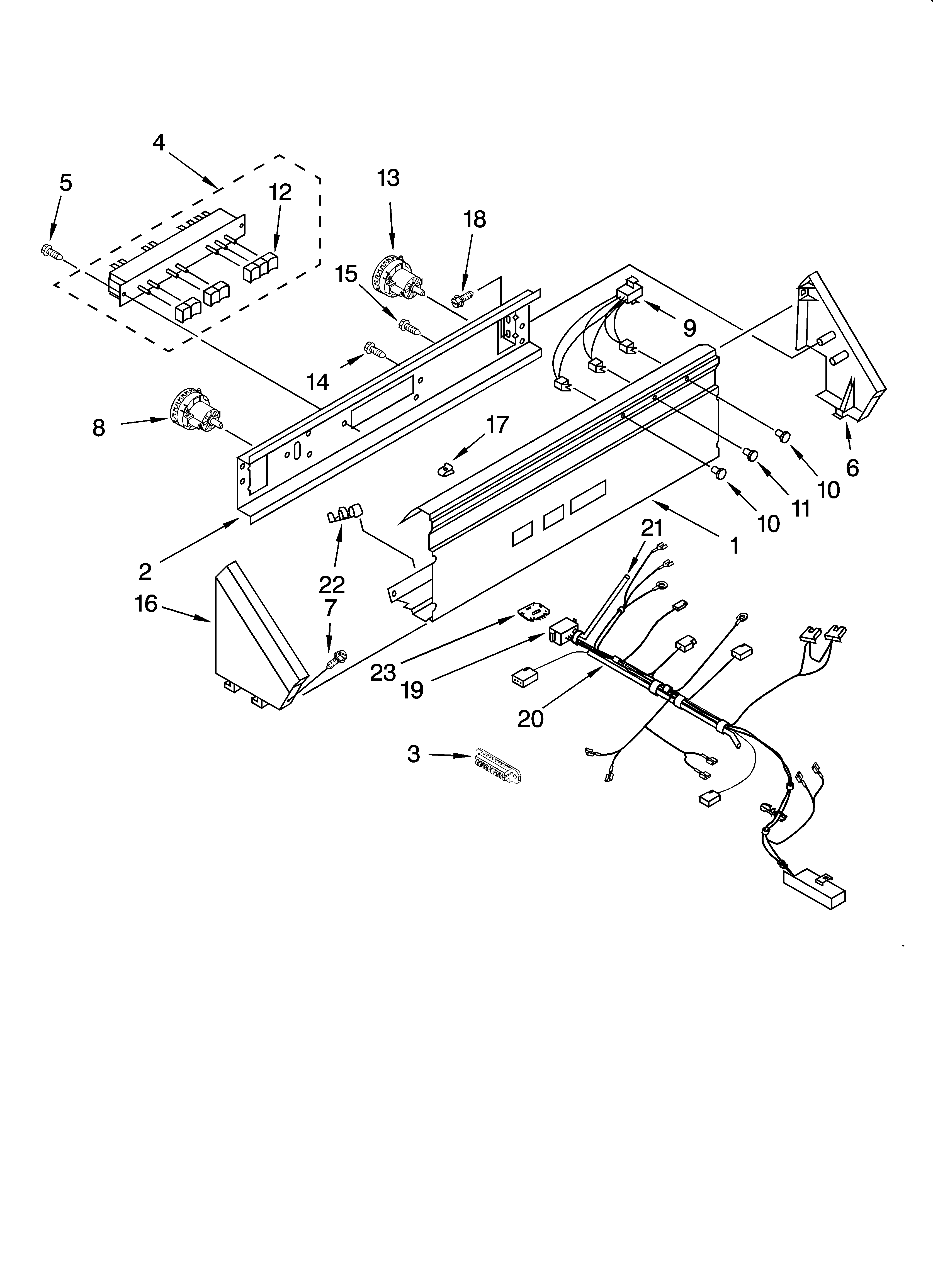 Control panel parts